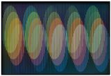 Cromointerferencia Espacial 45 by Carlos Cruz-Diez contemporary artwork painting