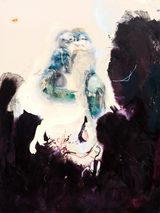 Encroaching tide by Araminta Blue contemporary artwork painting works on paper
