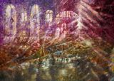 Venetian Glass on the Plaza by Karen Shiozawa contemporary artwork painting