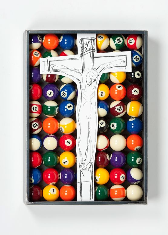 Sans titre INRI by Jannis Kounellis contemporary artwork Mixed Media