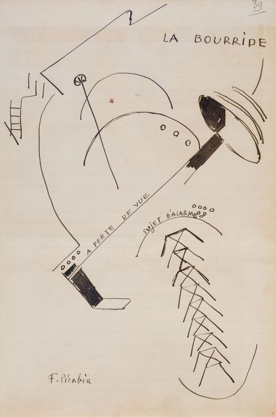 La Bourride by Francis Picabia contemporary artwork Drawing