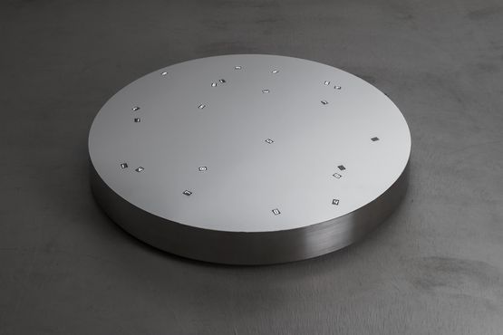 Moon in the ground no.2 by Tatsuo Miyajima contemporary artwork Sculpture