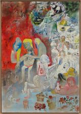 The Ecstasy of Blood and the Cosmos by Qiu Xiaofei contemporary artwork painting