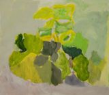 Pumpkin Patch I by Rebecca Hasselman contemporary artwork painting works on paper