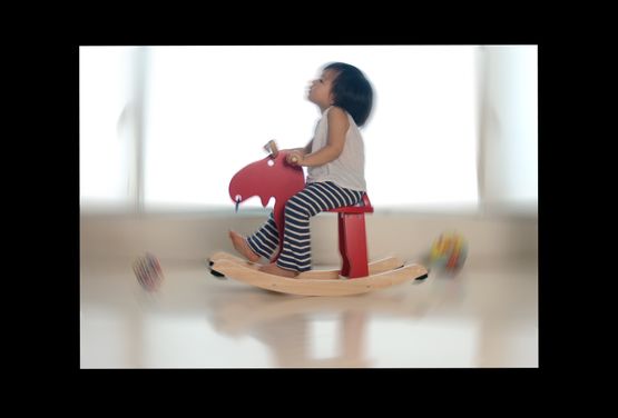 Smiling Rocking Horse - Special Edition by Yuan Goang-Ming contemporary artwork Moving Image