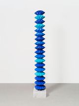 Blaue Saule by Gregor Hildebrandt contemporary artwork sculpture