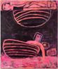 Tub Under Planet by Katherine Bradford contemporary artwork Painting