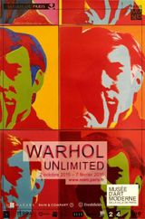 Warhol Unlimited Original Vintage Pop Poster by Andy Warhol contemporary artwork print