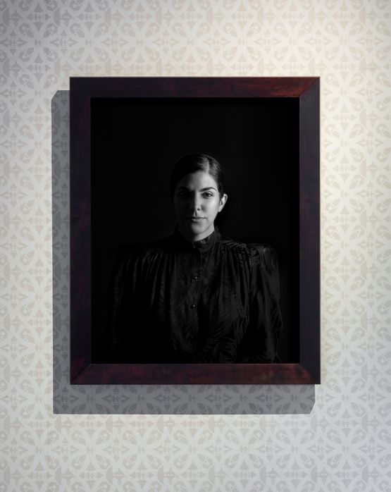 Portrait of Woman as Dictator I by Heba Y. Amin contemporary artwork Print