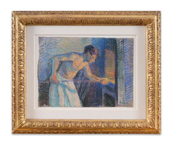 Le petit mitron by Maximilien Luce contemporary artwork Works on Paper