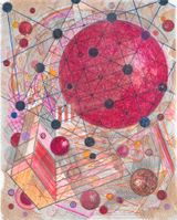 Le Relais Du Postillon Playground Red by Robert Reed contemporary artwork works on paper