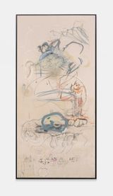Blue Joe by Uri Aran contemporary artwork drawing painting works on paper