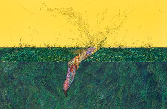 Fractured Light by Wardha Shabbir contemporary artwork Painting