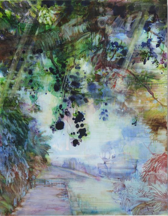 Descent to Redleaf Midday by Adrienne Gaha contemporary artwork Painting