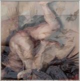El sueno de la razon produce monstruos from the series Caught in Disasters IIIIX by Sandra Del Pilar contemporary artwork painting