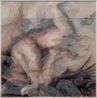 El sueno de la razon produce monstruos from the series Caught in Disasters IIIIX by Sandra Del Pilar contemporary artwork Painting