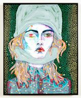 shiny girl by Del Kathryn Barton contemporary artwork painting