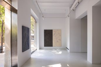 Contemporary art exhibition Marina Arias Pulso Mineral at Alzueta Gallery Turo Spain