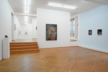 Contemporary art exhibition Flo Maak  Sara-Lena Maierhofer Unter dem Pflaster at Bernhard Knaus Fine Art Frankfurt Germany