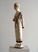 Woman with turban by Linda Marrinon contemporary artwork sculpture