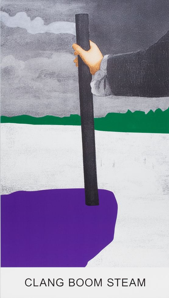 Double Play Clang Boom Steam by John Baldessari contemporary artwork Mixed Media