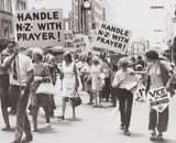 Pentecostal Demonstration Auckland 1972 by Marti Friedlander contemporary artwork photography