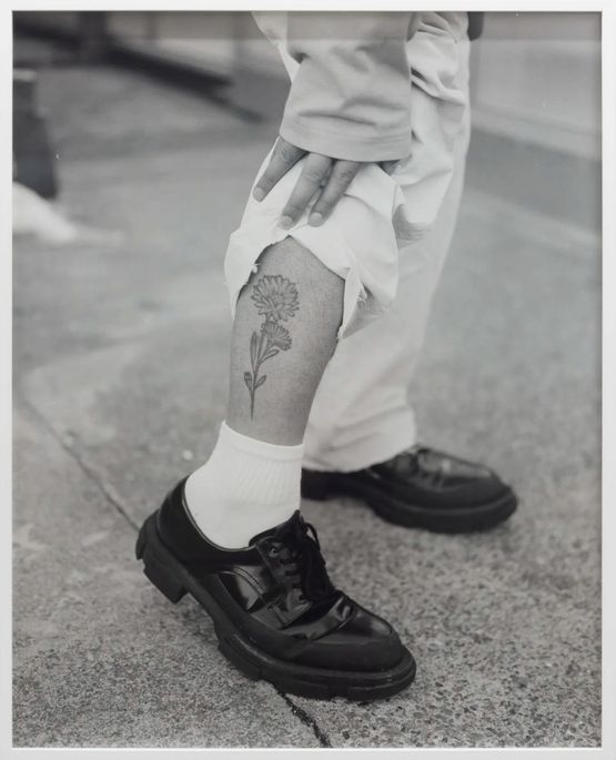 Untitled Leg with Tattoo by Harry Culy contemporary artwork Photography