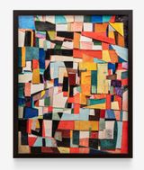 Surfaces Untitled after Sonia Delaunay by Vik Muniz contemporary artwork mixed media