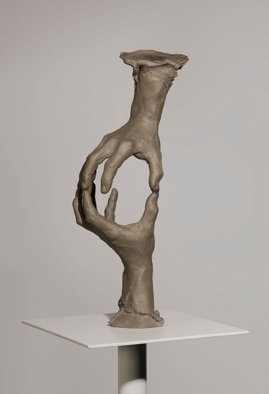Untitled Hand Pair Letter M by Bruce Nauman contemporary artwork Sculpture