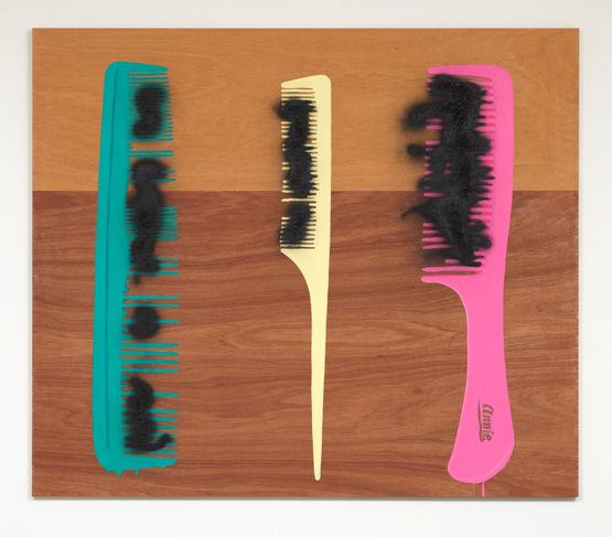 Making Room For New Growth Turquoise Cream Pink by Brandon Deener contemporary artwork Painting