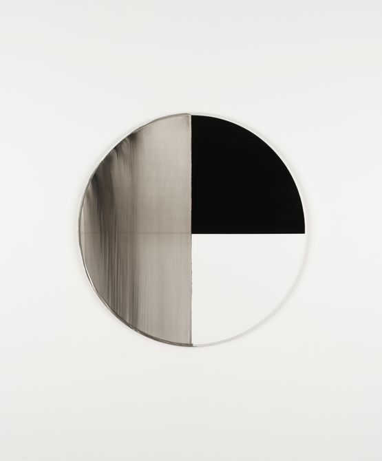 Exposed Painting Lamp Black by Callum Innes contemporary artwork Painting