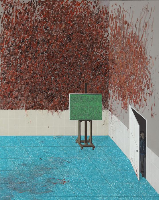 A Studio Piled with Pigments  by Huang Yishan contemporary artwork Mixed Media