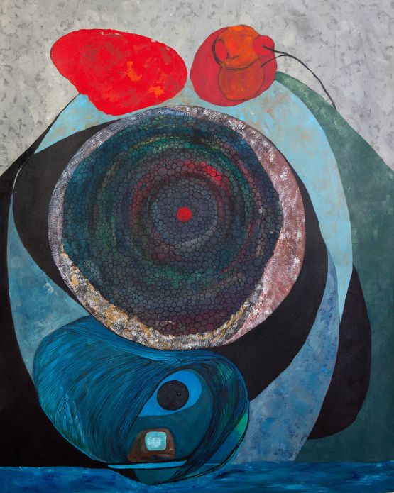 Untitled XXVIII by Merikokeb Berhanu contemporary artwork Painting