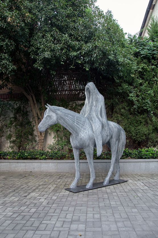 The Rider by Tess Dumon contemporary artwork Sculpture