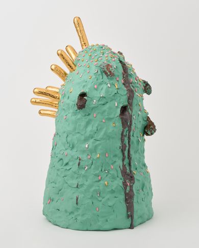 Untitled, 2025 by Takuro Kuwata, Porcelain, stone, glaze, pigment