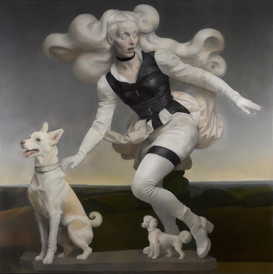 Fear and Trembling by Von Wolfe contemporary artwork Painting