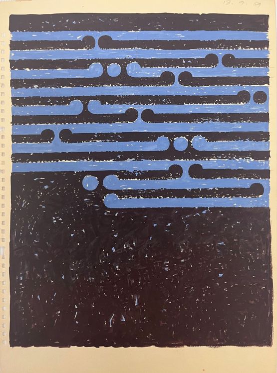 Untitled 13.9.59 by Gordon Walters contemporary artwork Painting