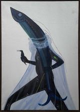 The Moon Under The Sea XIII by Sivasubramaniam Kajendran contemporary artwork painting