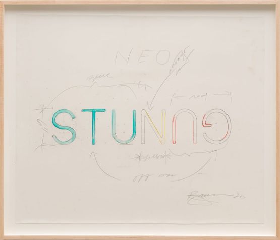 Study for STUNGUN by Richard Jackson contemporary artwork Painting