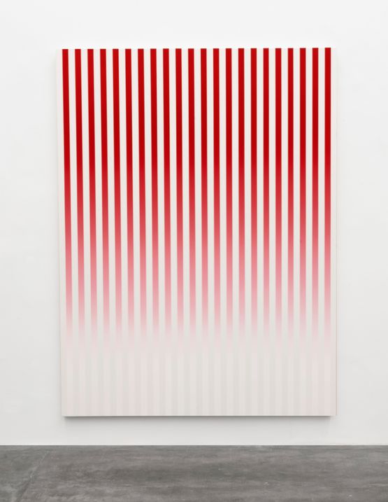 Slow Motion Red  1 by Philippe Decrauzat contemporary artwork Painting