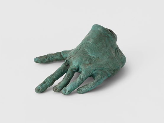 Primate Hand by Francis Upritchard contemporary artwork Sculpture