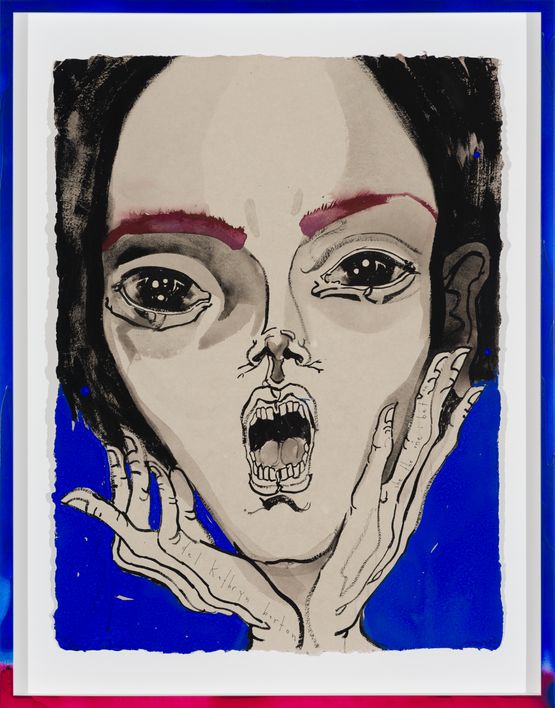 she the one i bet on by Del Kathryn Barton contemporary artwork Painting