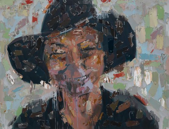 Teyzem My Aunt by Esref Yldrm contemporary artwork Painting
