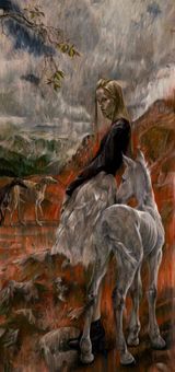 Floating Echoing in the Valley of Wind by Yang Yifan contemporary artwork painting