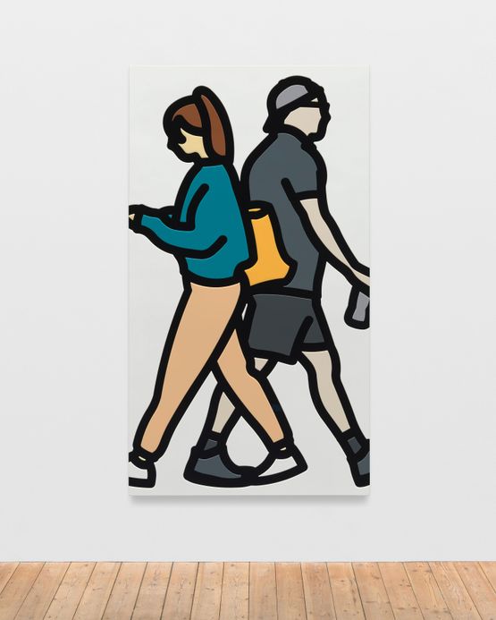 Angel couple 5. by Julian Opie contemporary artwork Painting