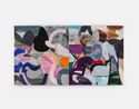To shift a Shape to shape a Shift across a Line and causing no Rift by Liliane Tomasko contemporary artwork Painting
