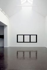 Reflective Editor Three Horizontal Rectangular Holes by Douglas Allsop contemporary artwork mixed media