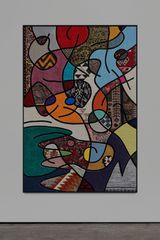 Social Fabric flip by Nevin Aladag contemporary artwork textile