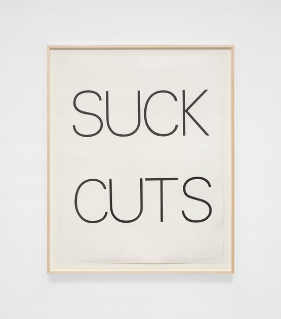 Suck Cuts by Bruce Nauman contemporary artwork Print