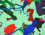 Taking Place by Harold Cohen contemporary artwork painting works on paper